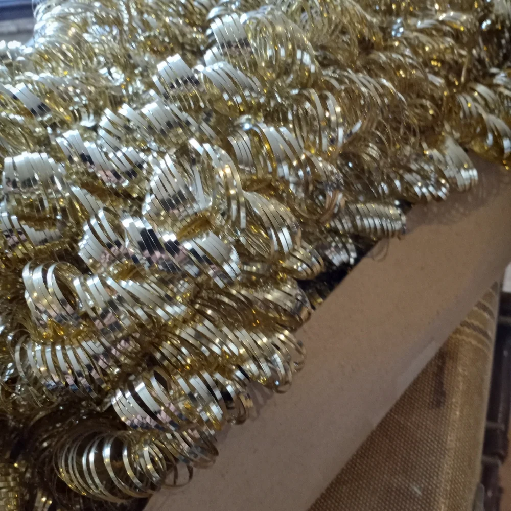 Antique metallic gold Garland, West Germany